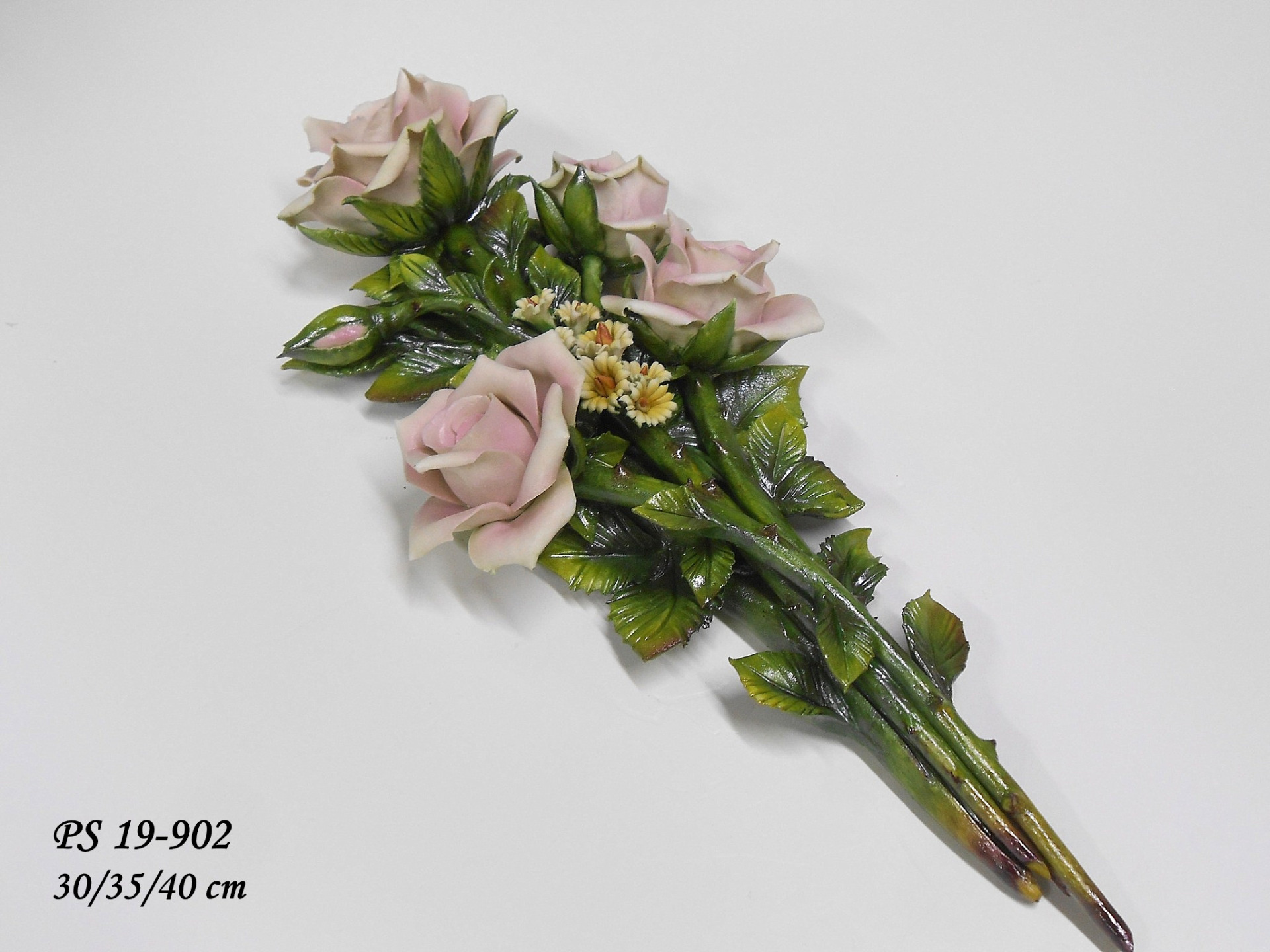 Decorazione Commemorativa Per Tomba AngraveMemorials - Con Fiore Di Giglio Dorato, Dimensioni 13x19x8 Cm - 3